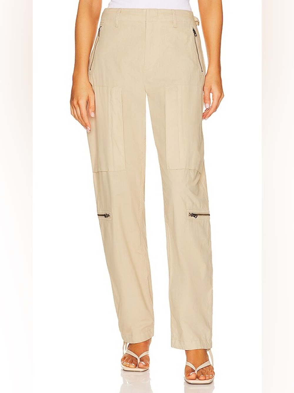 Rag & Bone Kai Flight Pant Beige Utility Cargo Jogger Size 2